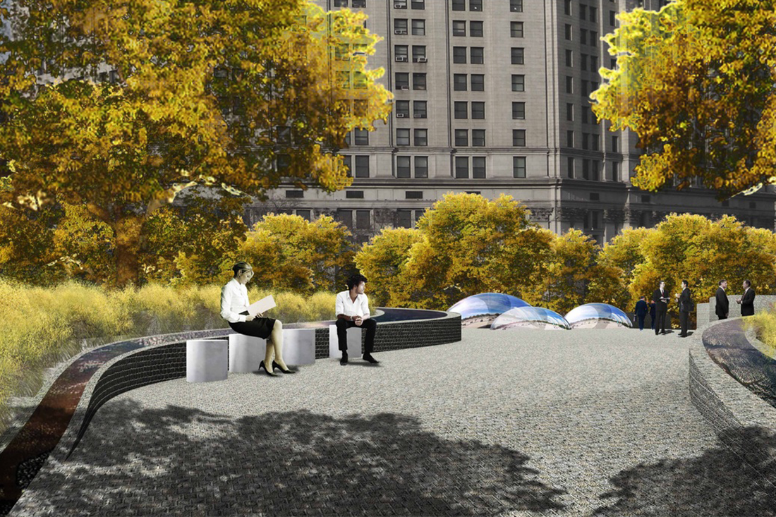 Contemporary public park design in New York City 