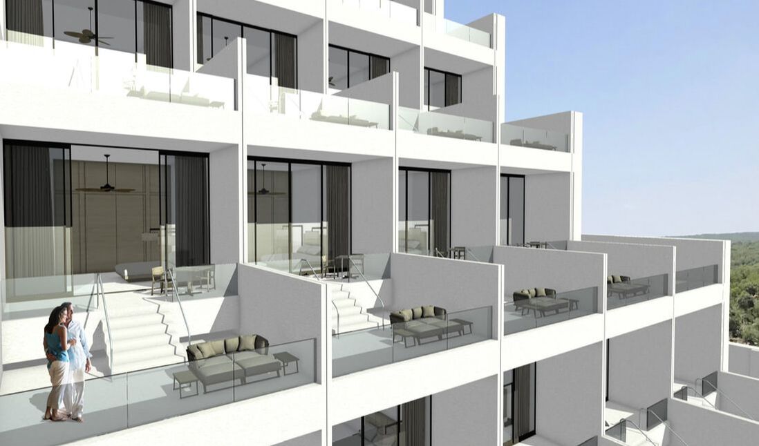 Balcony concept design for a rainforest resort.